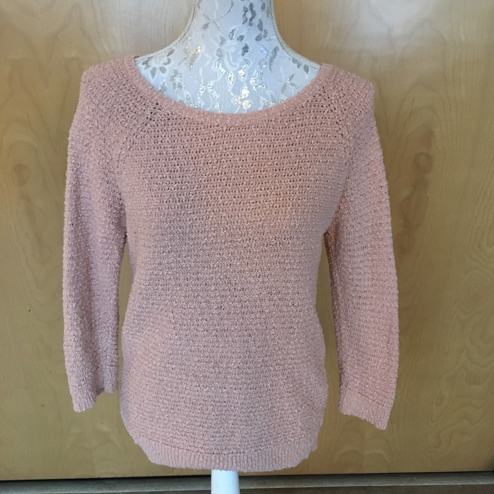Ann Taylor LOFT blush knit sweater